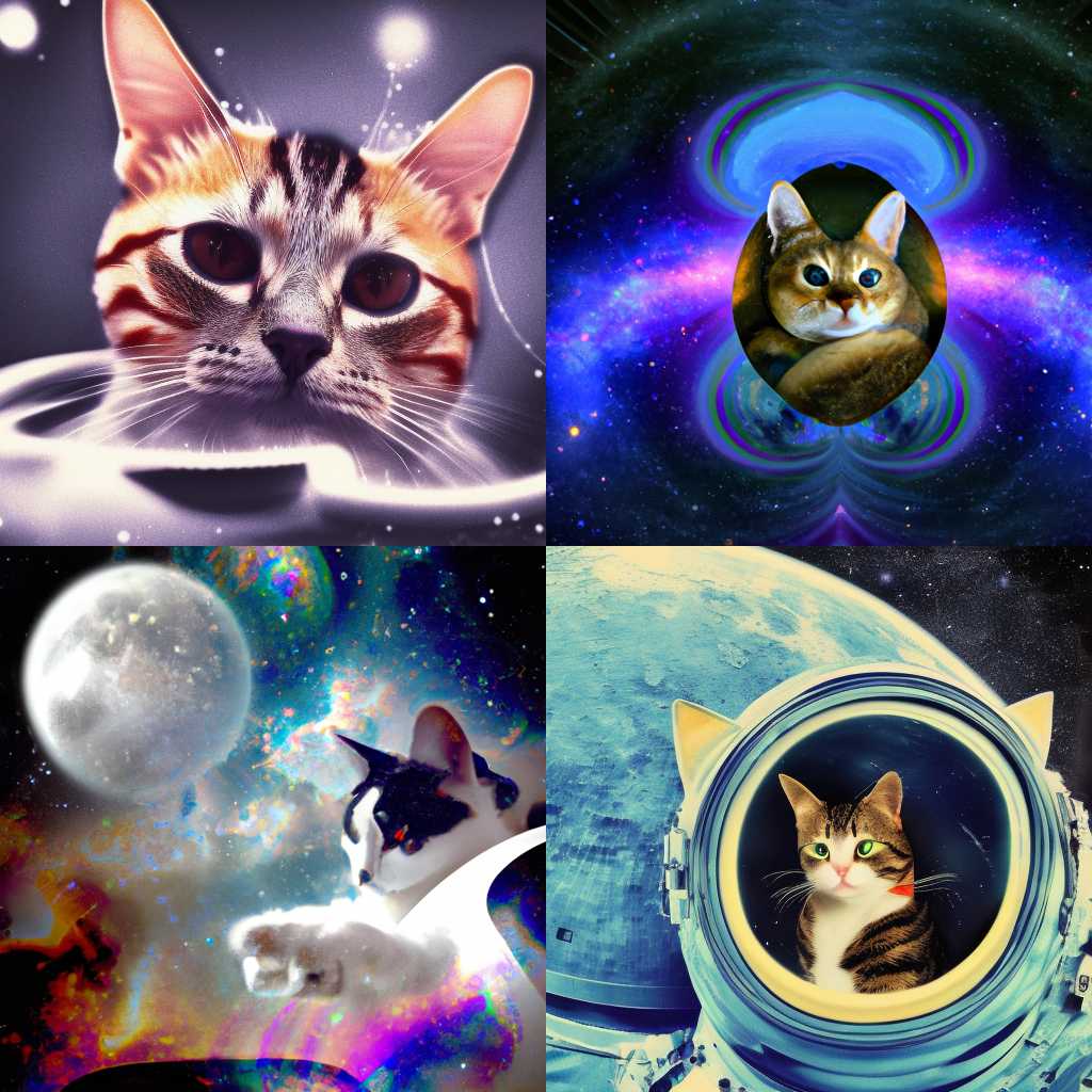 JasperArt with the prompt a cat in space